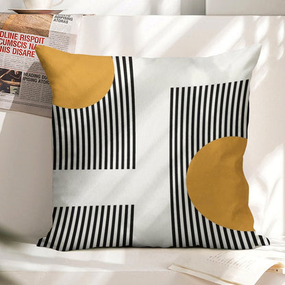 Bauhaus #16 Linen Throw Pillow Cover