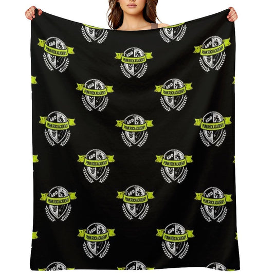 Punk Rock Academy Throw Blanket