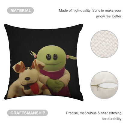 Nanalan  Mona And Russer Linen Throw Pillow Cover