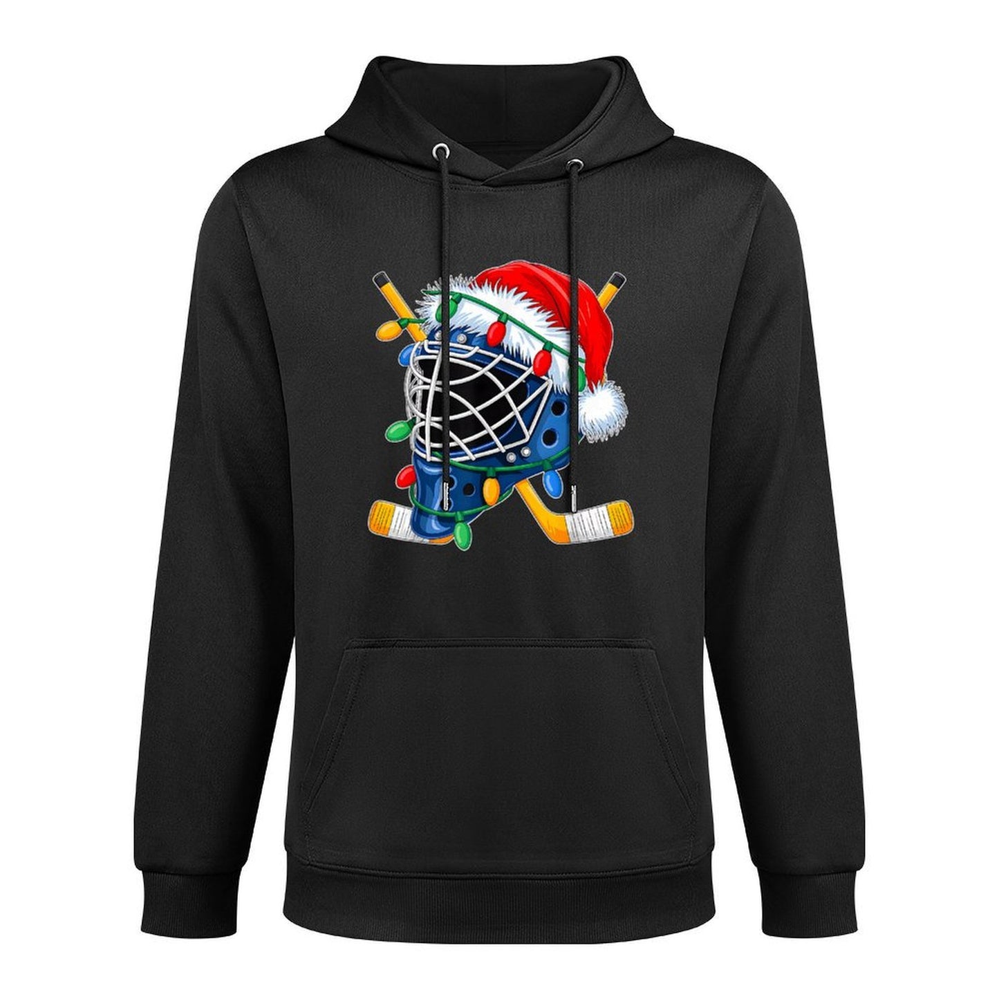 Christmas Ice Hockey Helmet Santa Xmas Men Boys Kidsn Pilling-Resistant Hoodie