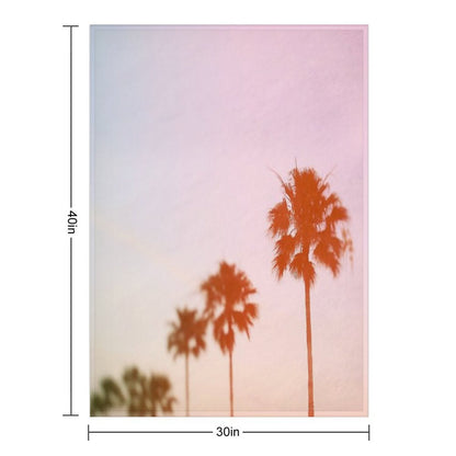 Summer Palms Throw Blanket