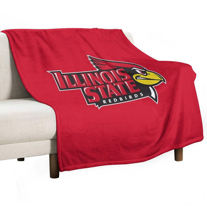 The Redbirds Illinois State-icon Throw Blanket