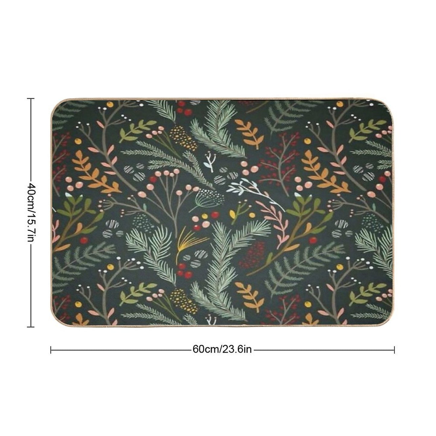 Yuletide Pattern Bath Mat