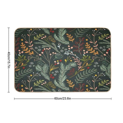 Yuletide Pattern Bath Mat