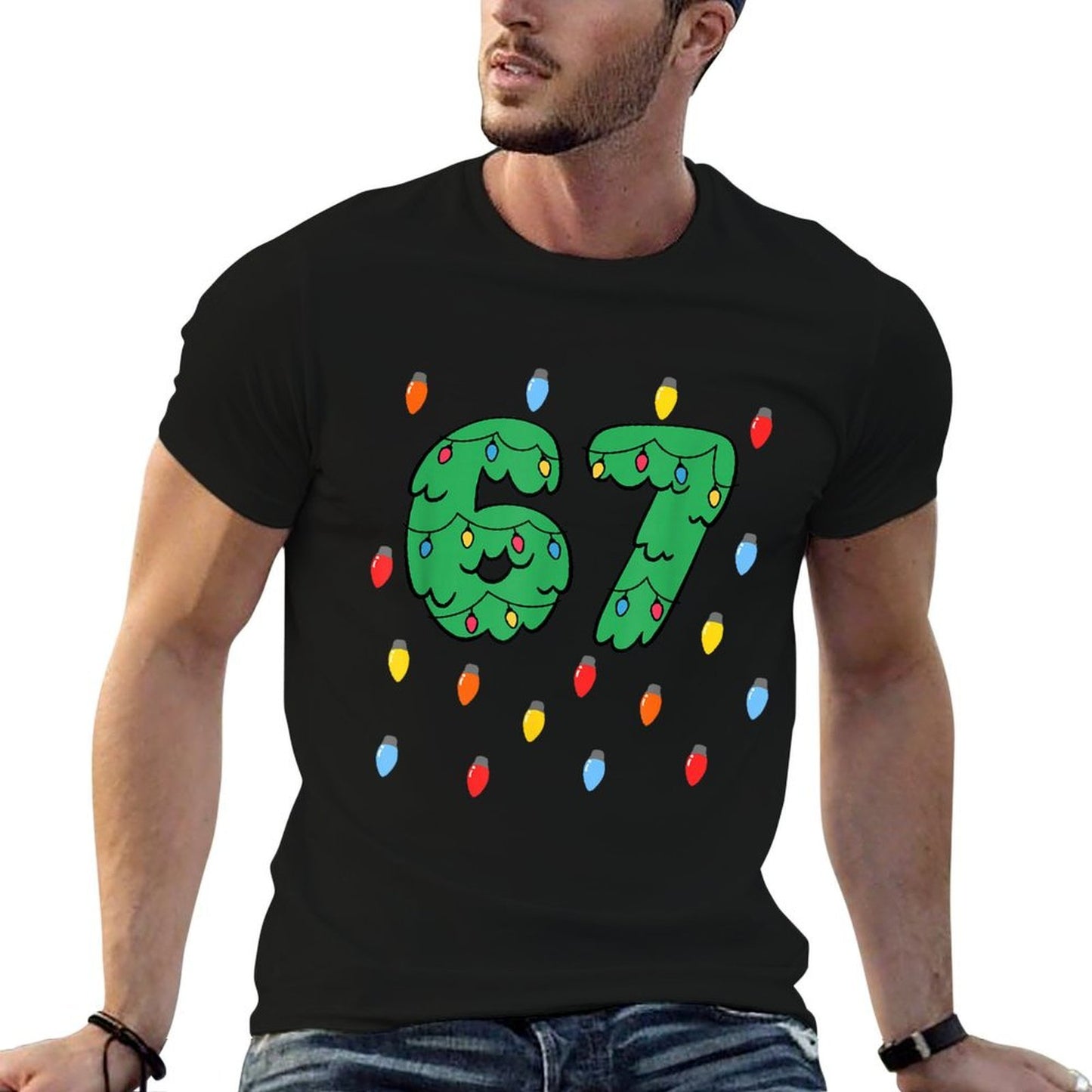 67 Christmas - Funny Christmas 67n Meme 6 7 Christmas  Quick-drying T-Shirt