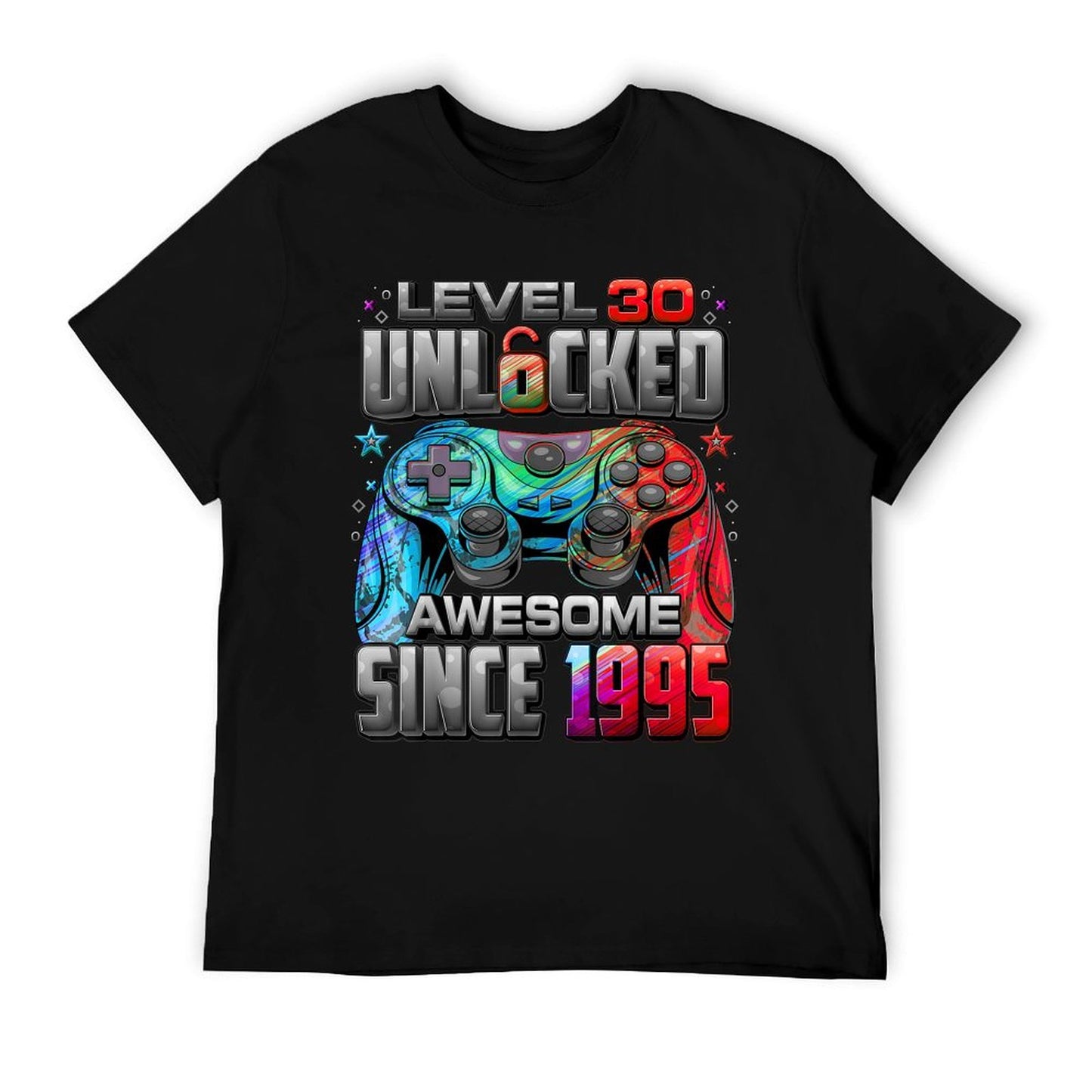Level 30 Unlocked Awesome Since 1995 30th Birthday Gaming T-Shirt