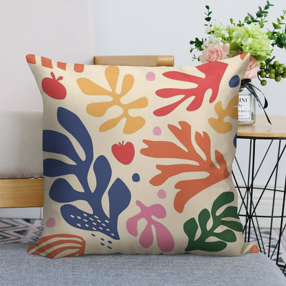Matisse Flowers Art Linen Throw Pillow Cover