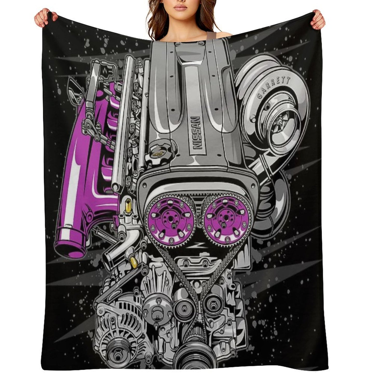 Nissan RB26 Engine Throw Blanket