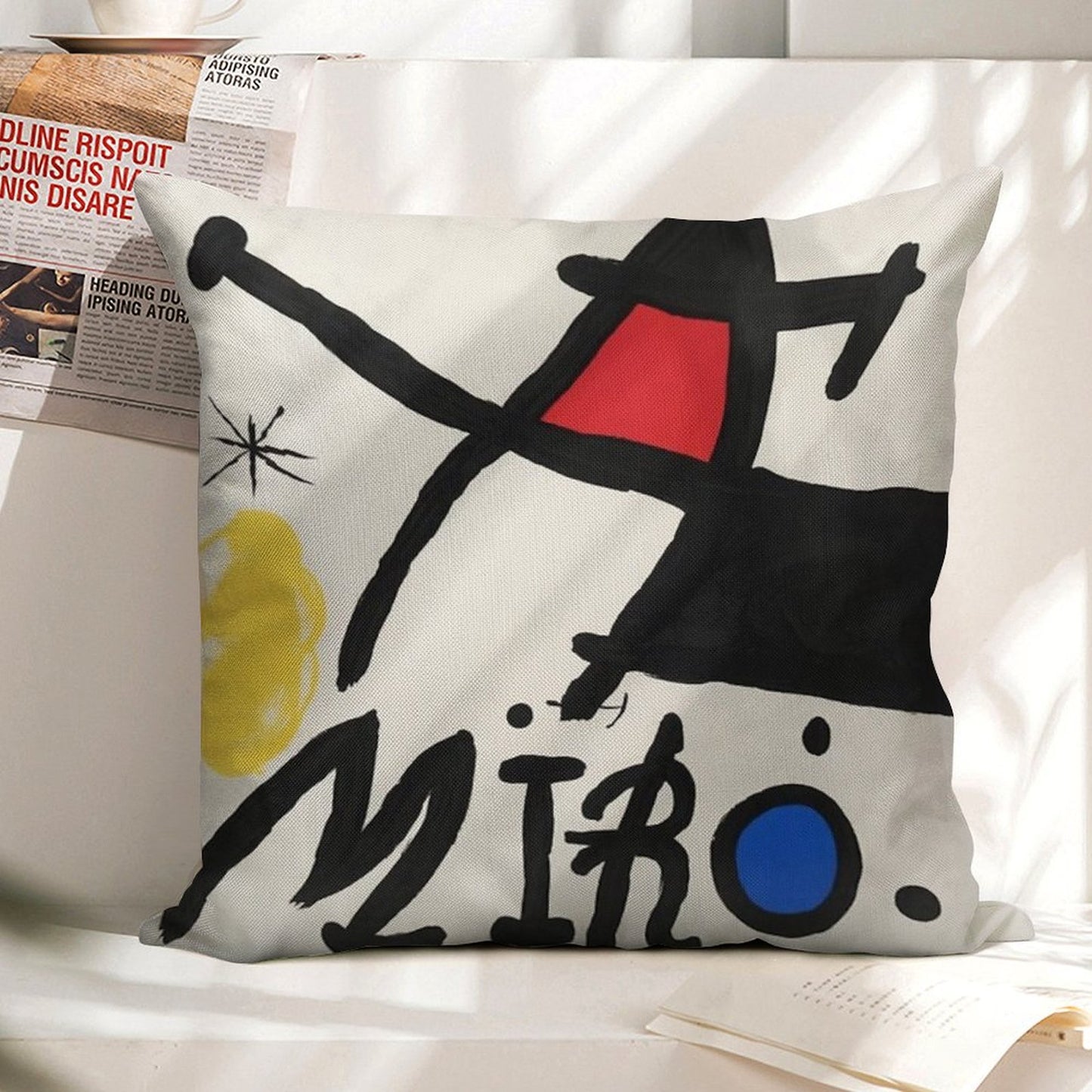 Miro 41 Linen Throw Pillow Cover