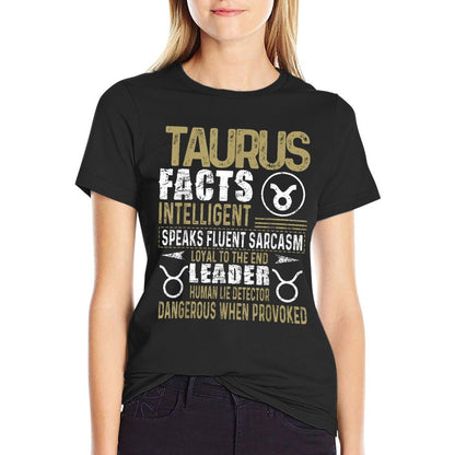 TAURUS Facts Zodiac Sign Shirt Birthday Gift April & May T-Shirt