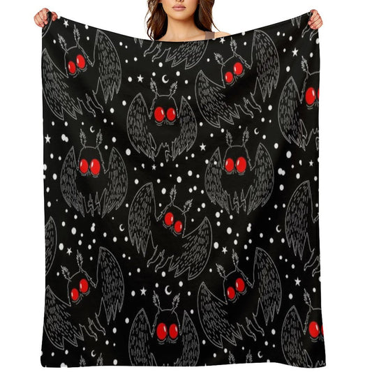 Mothman Night Throw Blanket