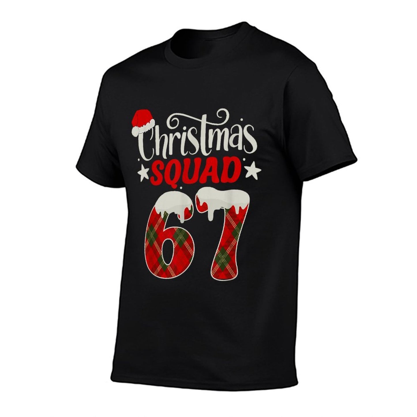 Funny 67 Six Seven Meme Brainrot 67 Christmas Squad  Soft T-Shirt