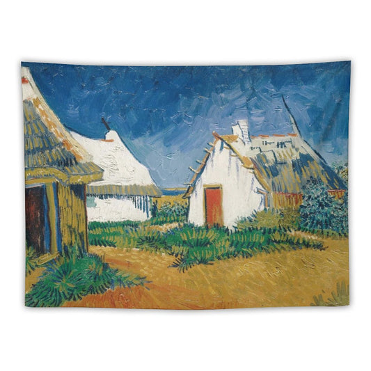 Van Gogh’s White Cottages at Saintes-Maries Tapestry