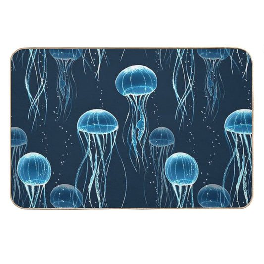 Glowing Jellyfish Bath Mat