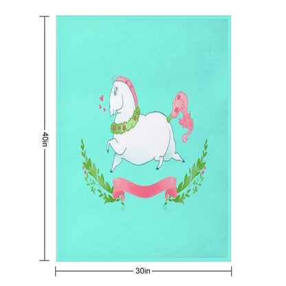 Opera Horse Throw Blanket