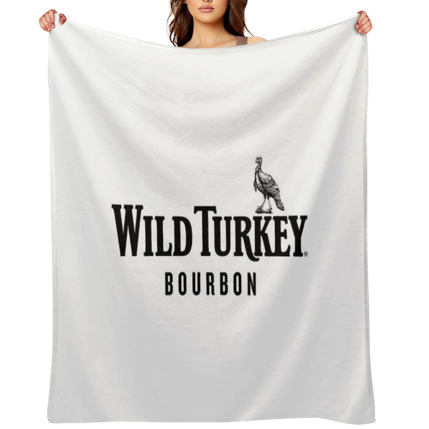 Wild Turkey Bourbon Cap Throw Blanket