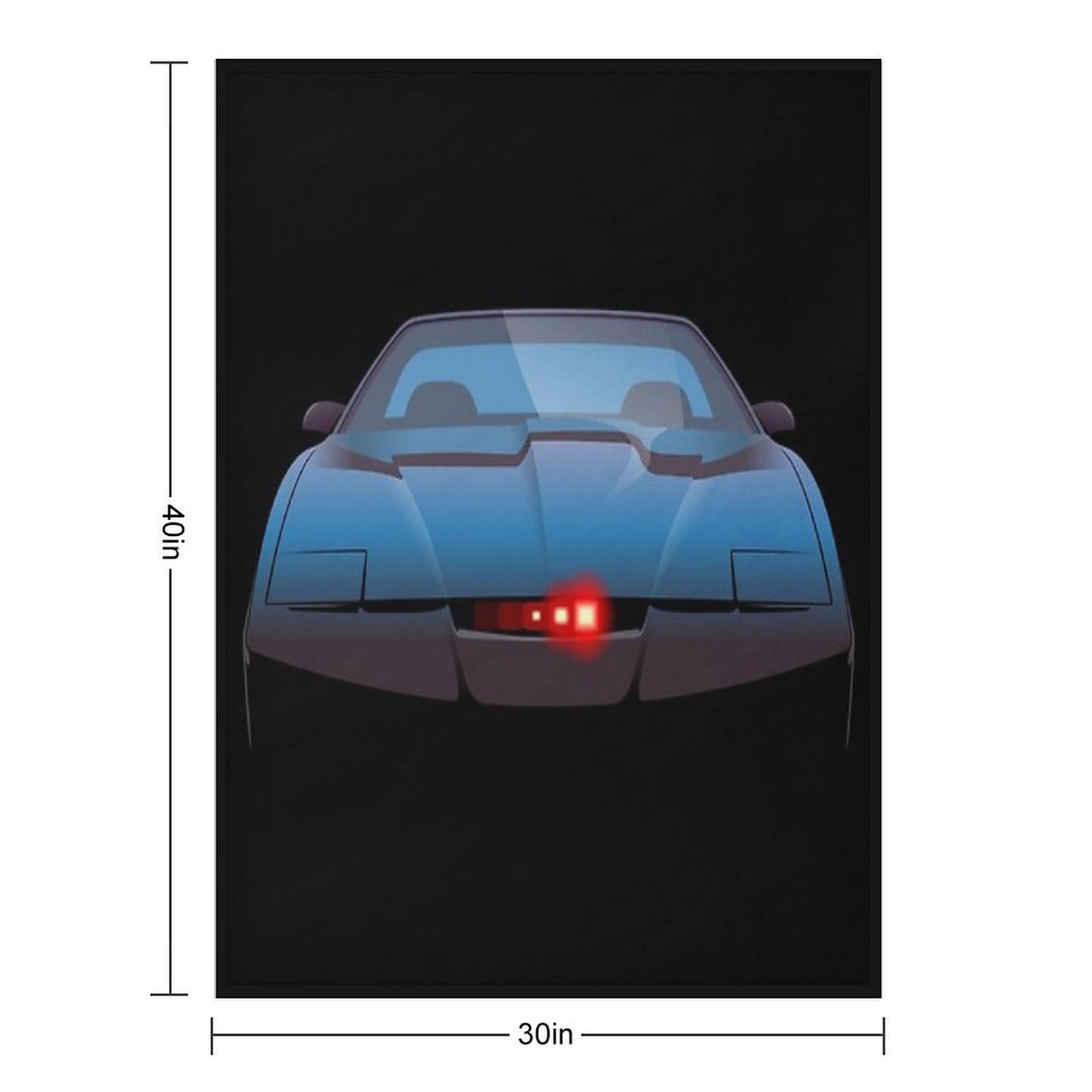 KITT Throw Blanket