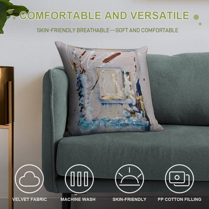 Glass Houses Soft Ultra-Soft Texture Throw Pillow