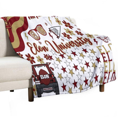Elon Collage Throw Blanket