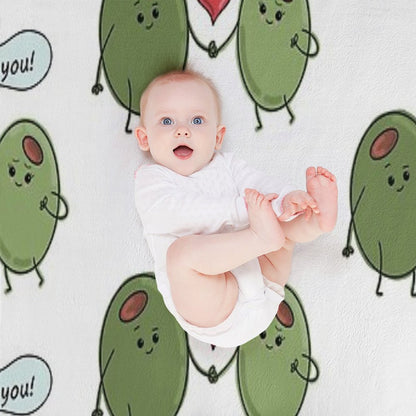 Olive You! Throw Blanket