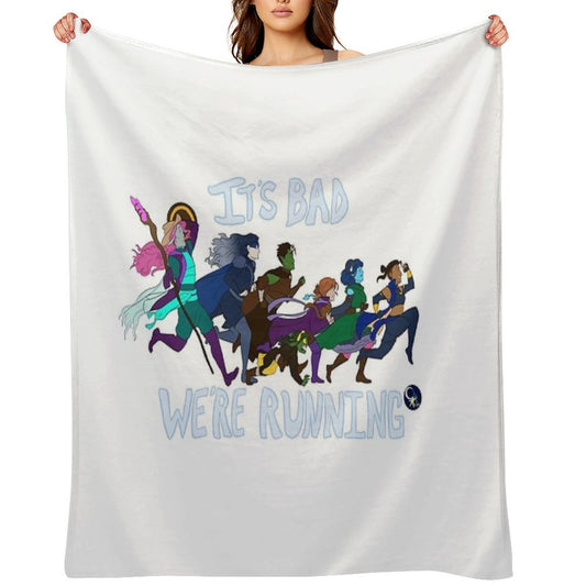 It's Bad, We're Running Throw Blanket