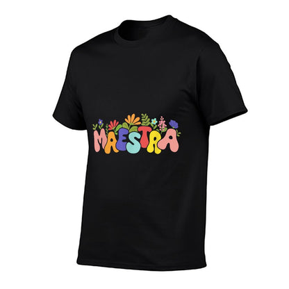 Floral Maestra Wildflower Spanish Teacher Bilingual Teacher T-Shirt