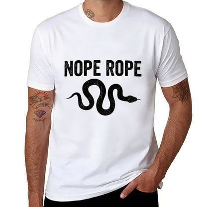Funny Snake Nope Rope  Cotton T-Shirt