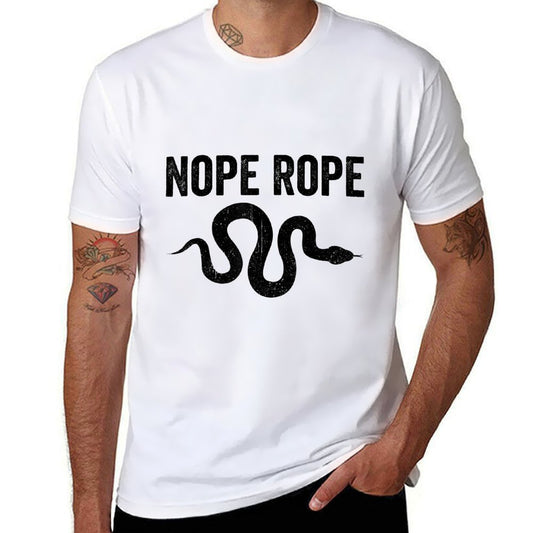 Funny Snake Nope Rope  Cotton T-Shirt