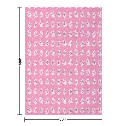Whisper Colour Palette Pattern Valentines  Yo-Kai Watch Throw Blanket