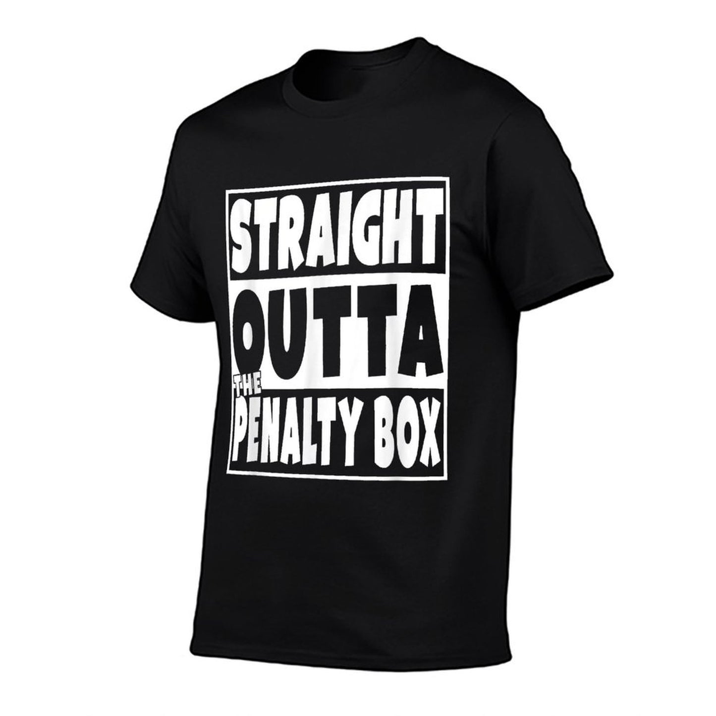 Straight Outta The Penalty Box Funny Hockey Gift  Stretchy T-Shirt