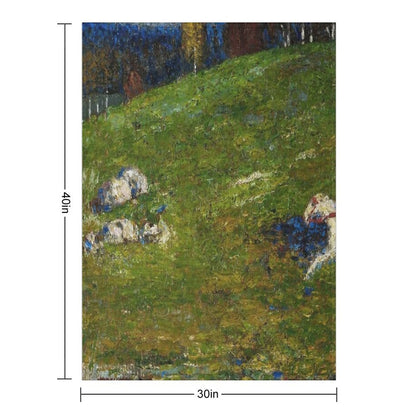 Wassily Kandinsky  The Blue Rider  Der Blaue Reiter Throw Blanket