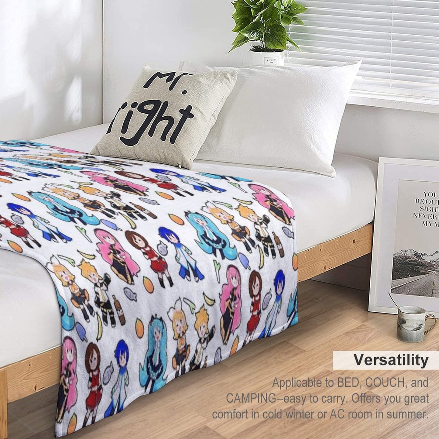 Vocaloid Chibi Chaos! Throw Blanket