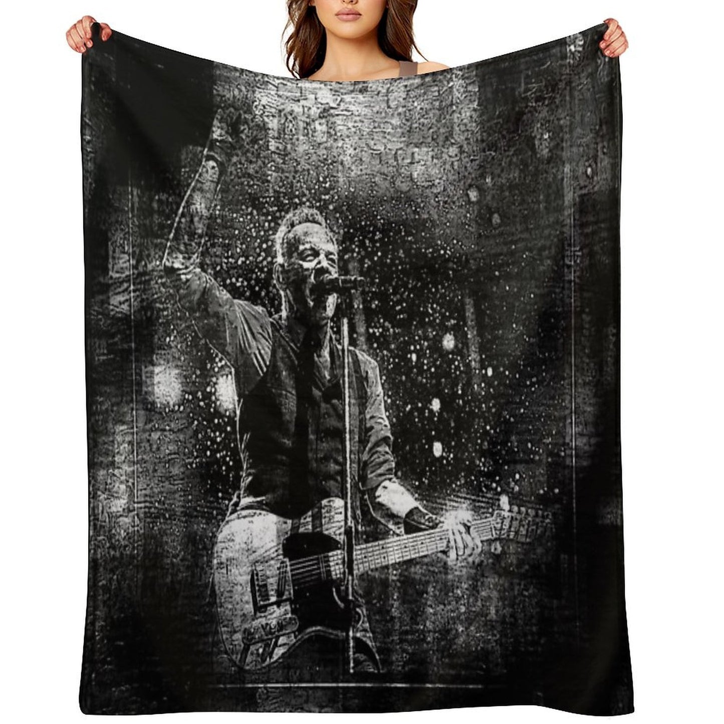 Fanart Tribute. Bruce Digital Fanart Walls Of Fame Throw Blanket