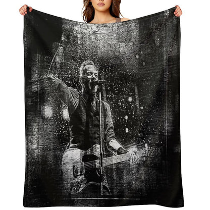 Fanart Tribute. Bruce Digital Fanart Walls Of Fame Throw Blanket