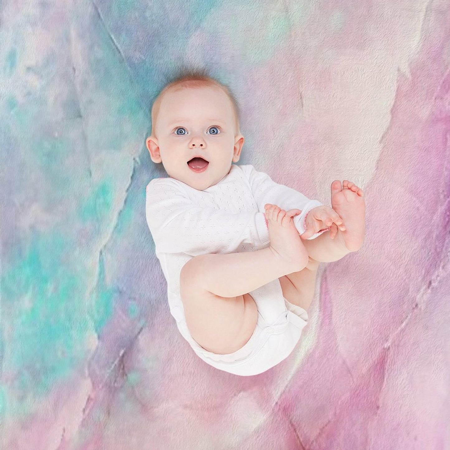 Iridescent Marble Throw Blanket