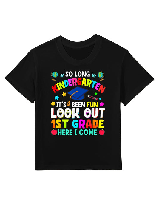 So Long Kindergarten Graduation Grad Teacher Kid Boy Girl Kids T-Shirt