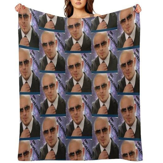 Mr Worldwide Throw Blanket