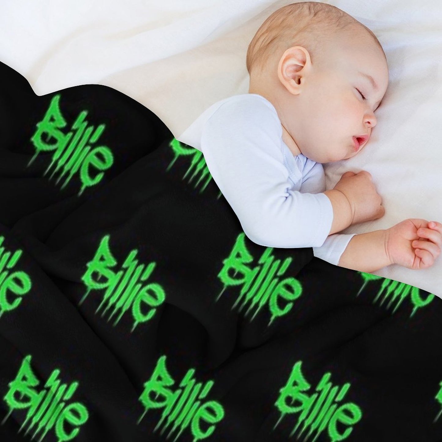 Billie Black&green Throw Blankets Throw Blanket