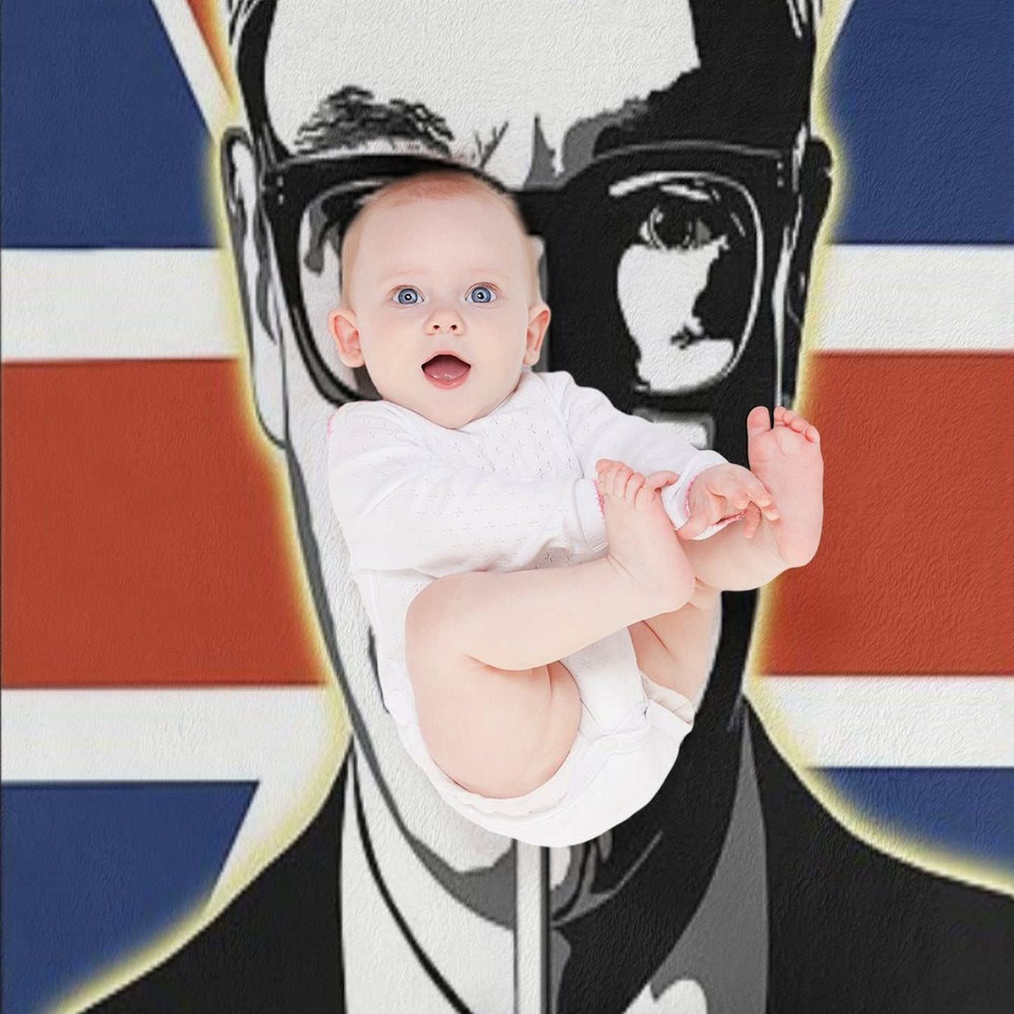 Nigel Farage of Reform UK Throw Blanket