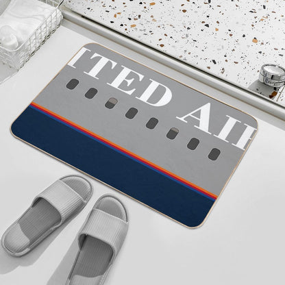 Plane Tees - United Airlines (Battleship Gray)  Pet-Safe Bath Mat