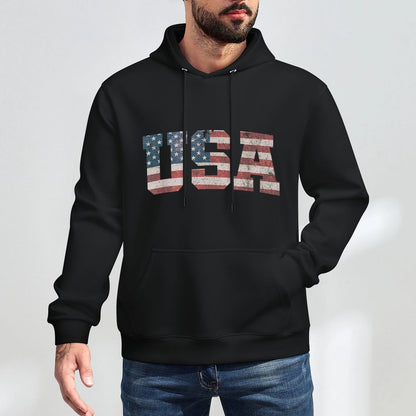 USA US Patriotic 4th of July America Easy Care Hoodie