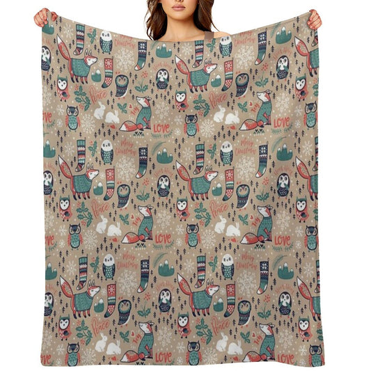 Christmas Wishes Throw Blanket