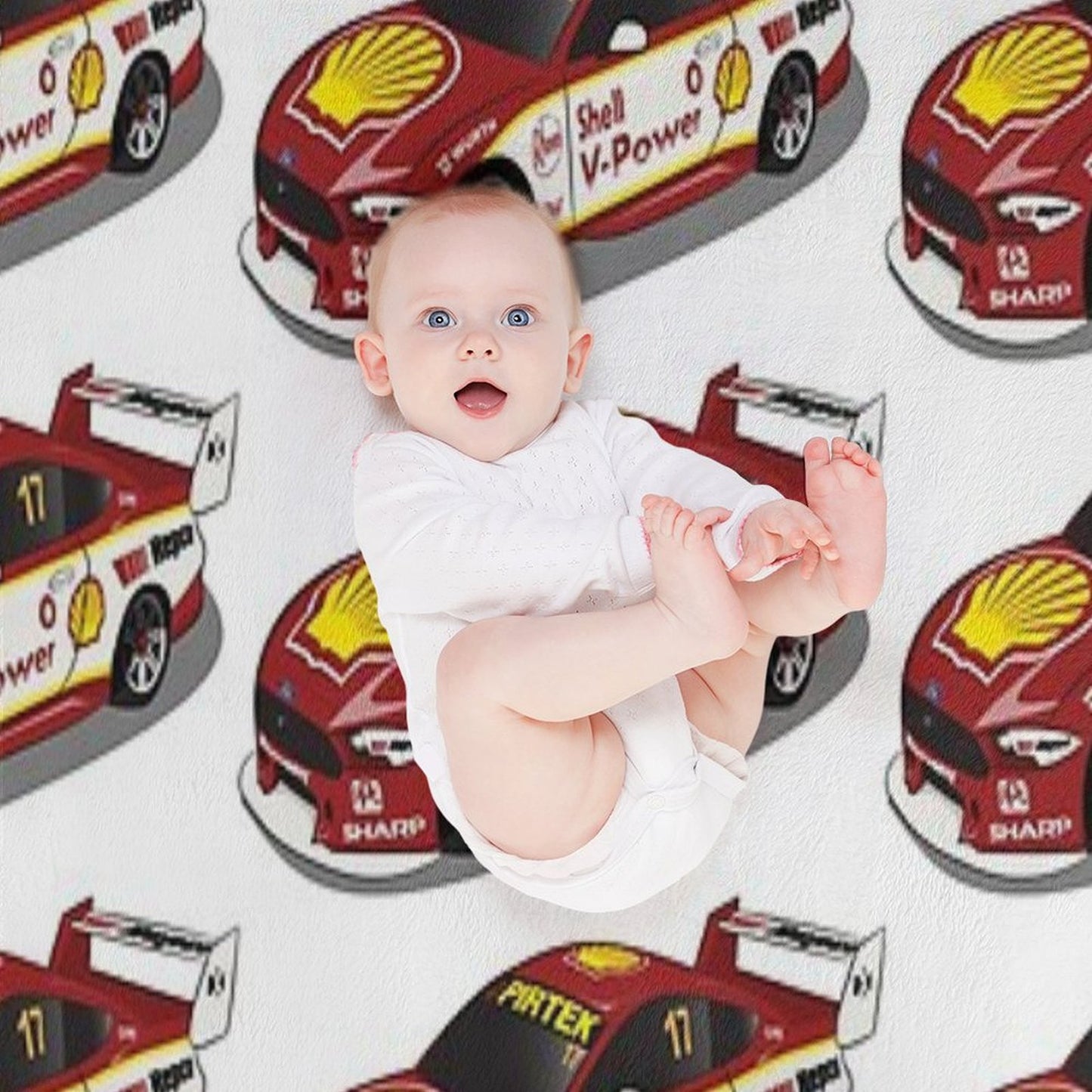 Scott McLaughlin 17 Ford Mustang 2019 Throw Blanket