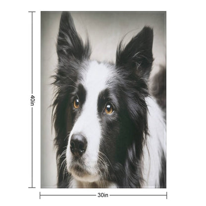 Working Border Collie Throw Blanket