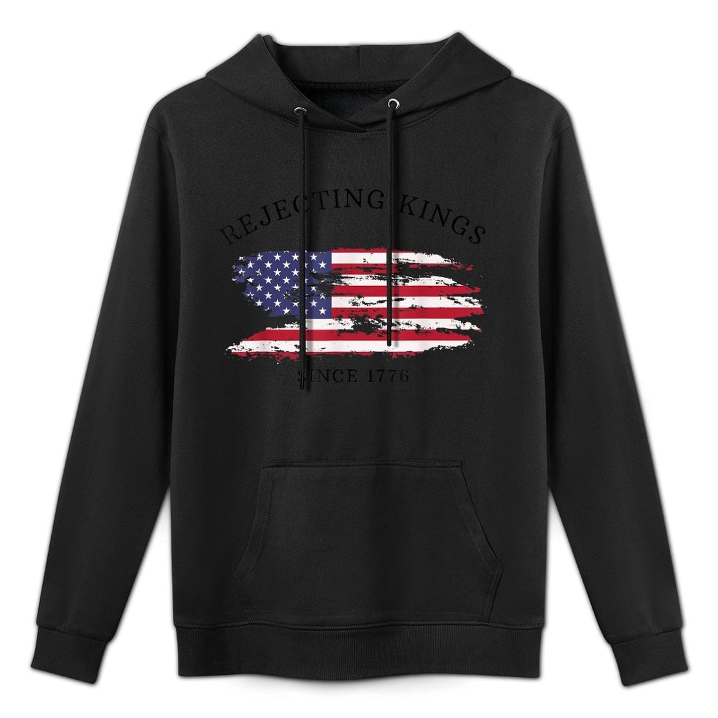 Retro Rejecting Kings Since 1776 Protest Pro Democracy All-Day Comfort Hoodie