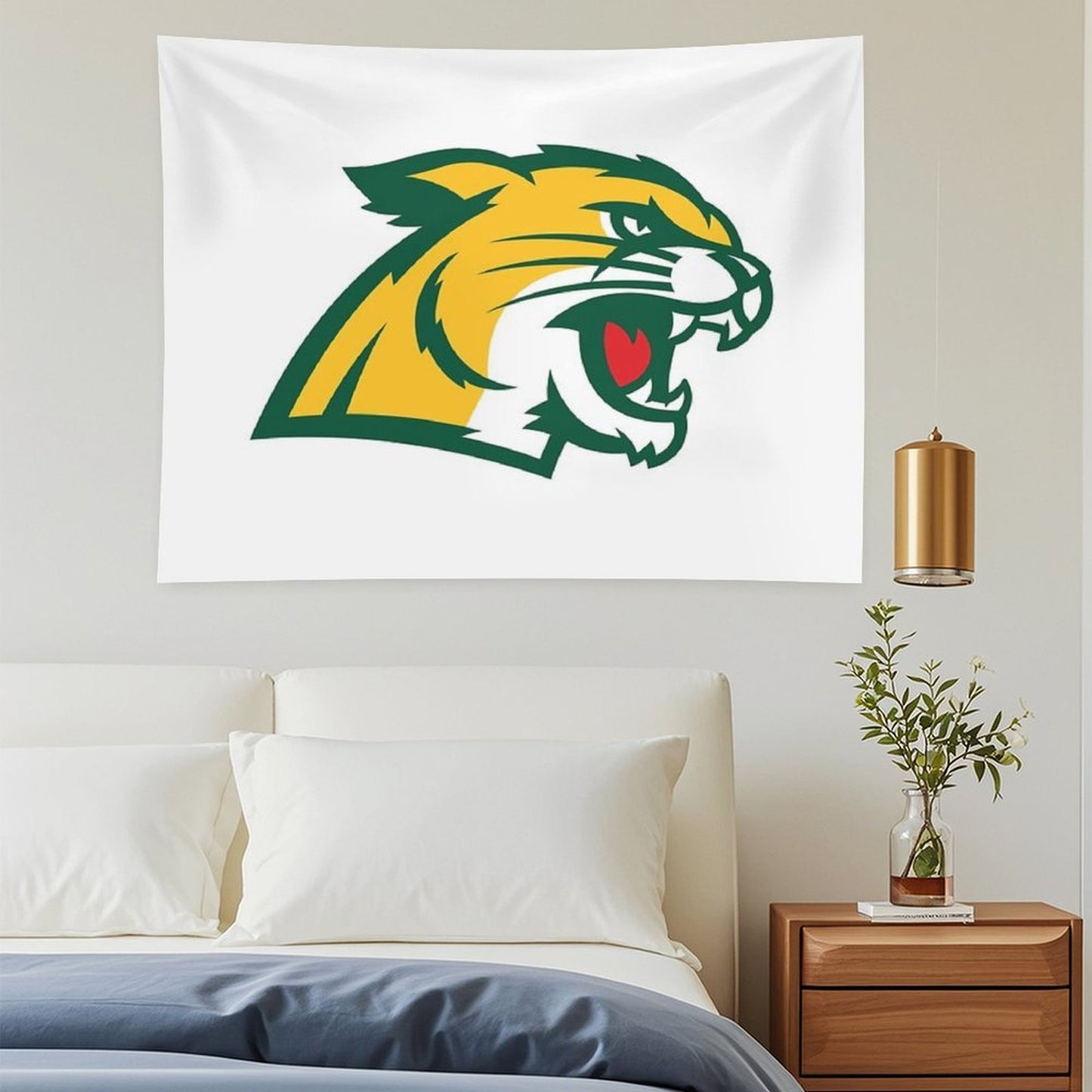 Cute Northern Michigan Wildcats Design Tapestry