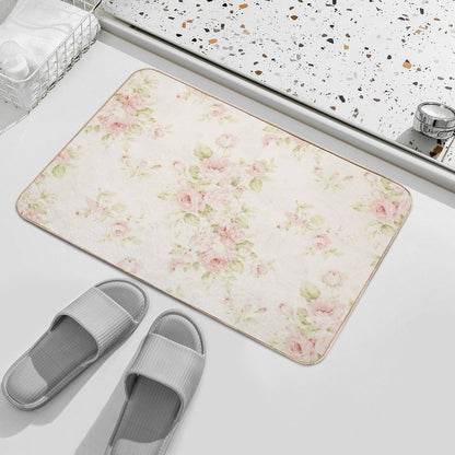 Flowers  Fade-Resistant Bath Mat