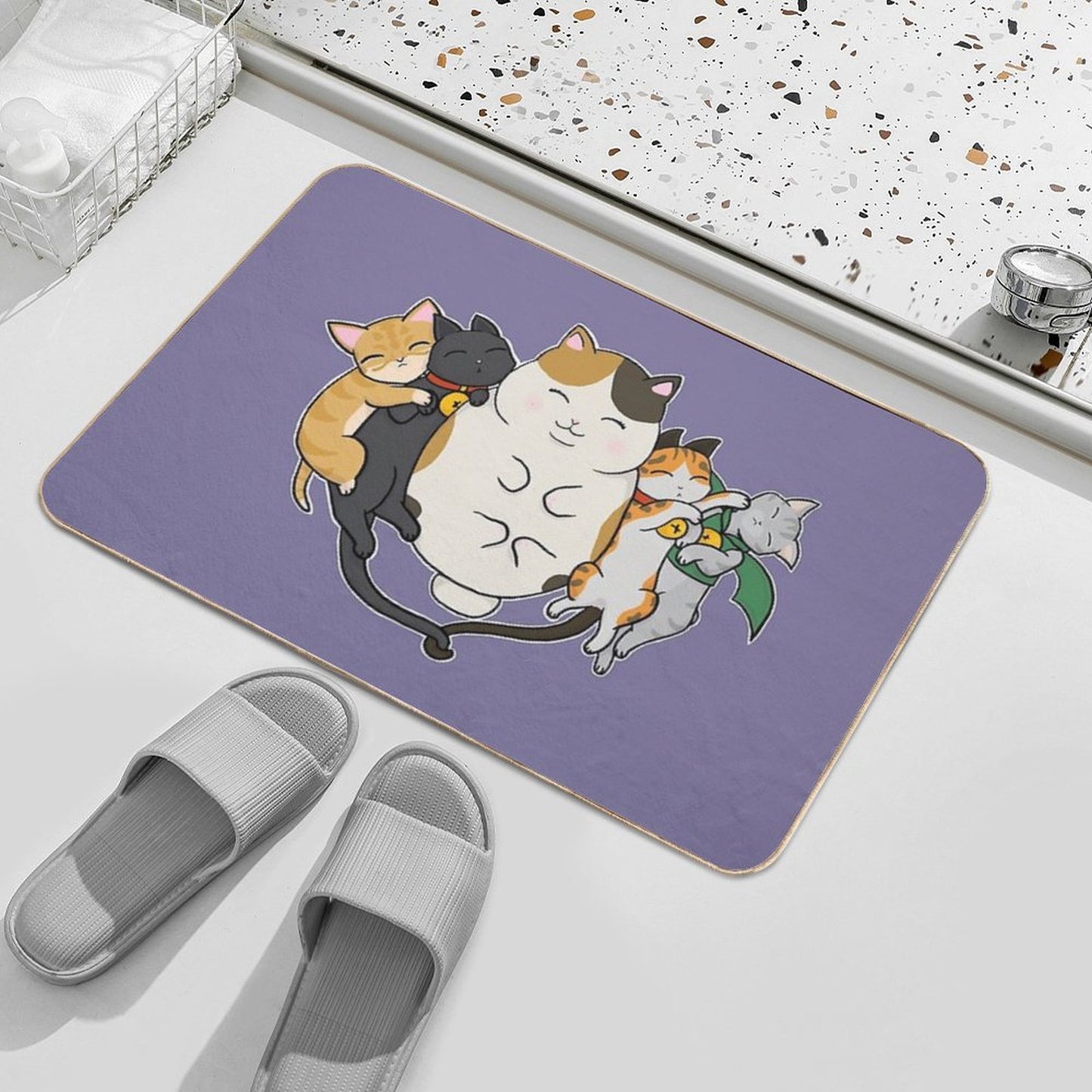 Sleepy Cats Bath Mat