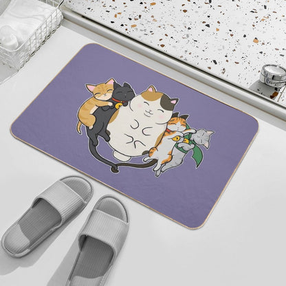 Sleepy Cats Bath Mat