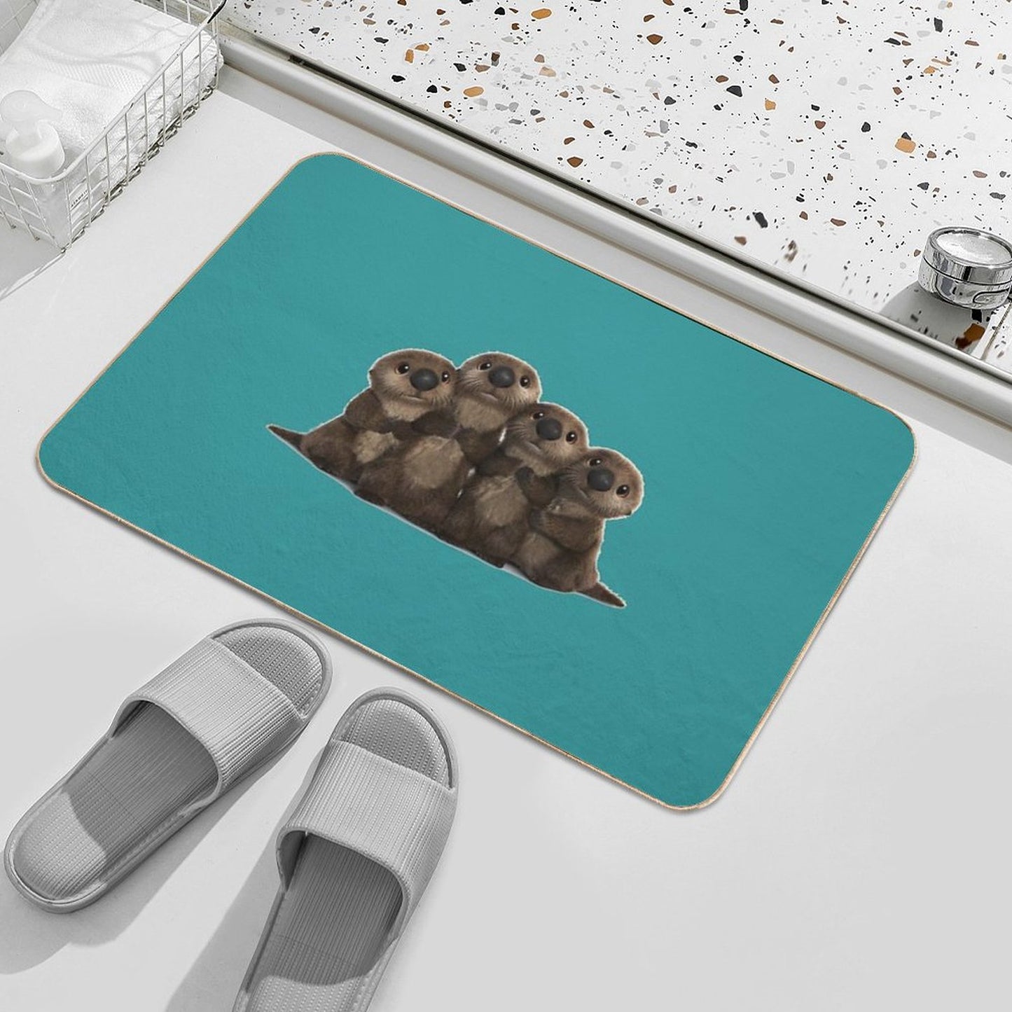 Otters from Finding Dory Bath Mat